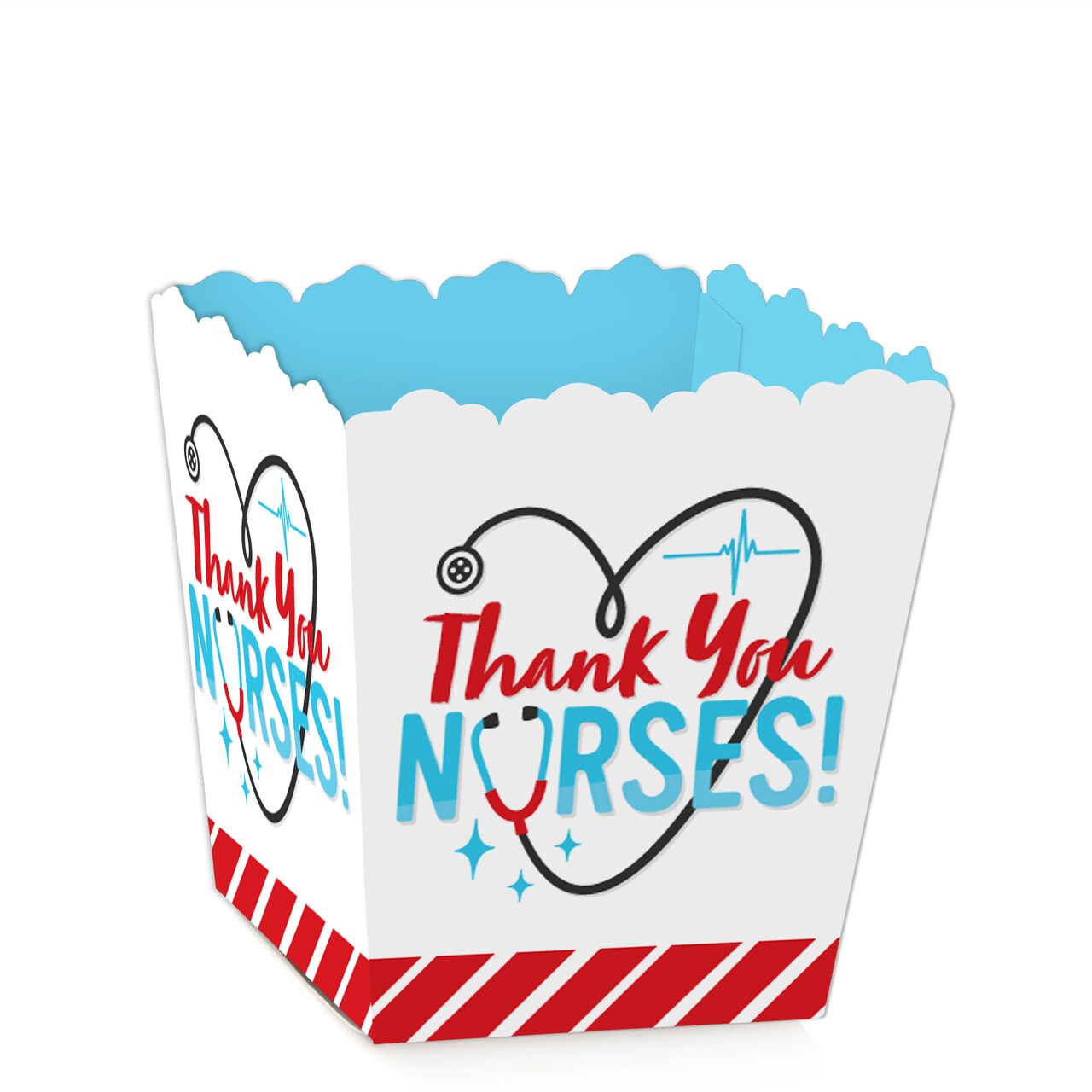 Big Dot of Happiness Thank You Nurses - Party Mini Favor Boxes - Nurse Appreciation Week Treat Candy Boxes - Set of 12